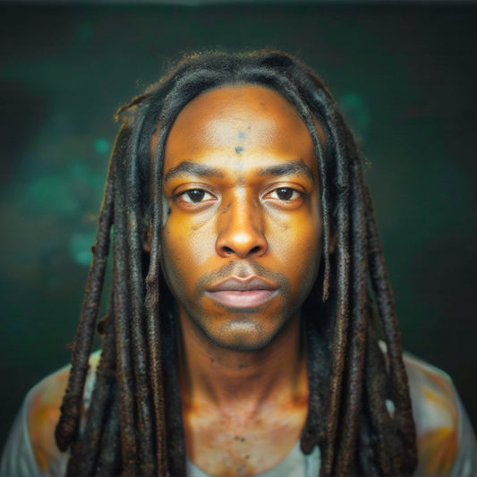 Man with dreadlocks against a dark background Stephen Allen Music