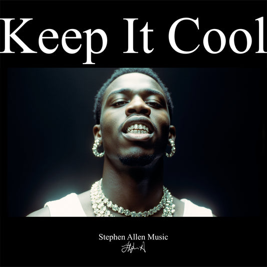 Album cover with a person wearing jewelry and text 'Keep It Cool' by Stephen Allen Music