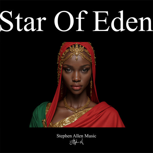 Album cover for 'Star Of Eden' by Stephen Allen Music with a woman in traditional attire.