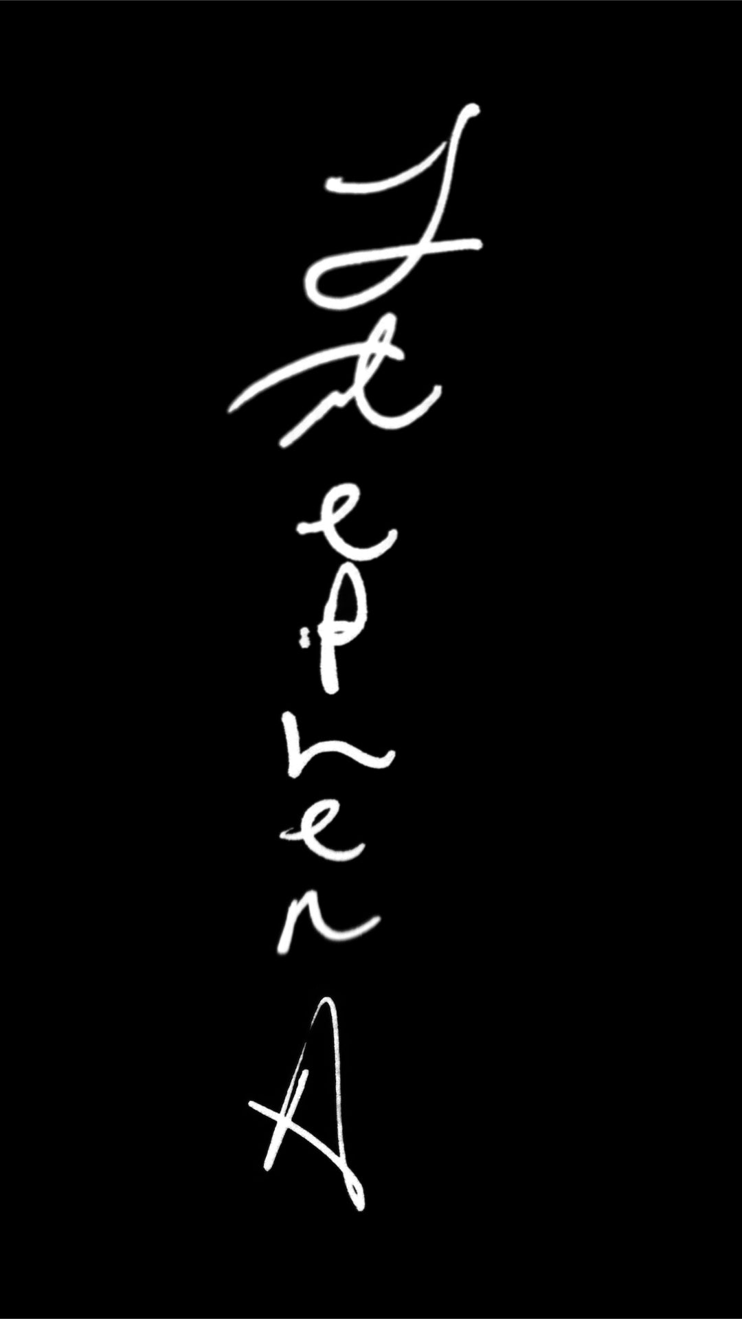 Vertical white text on a black background Stephen Allen Music
