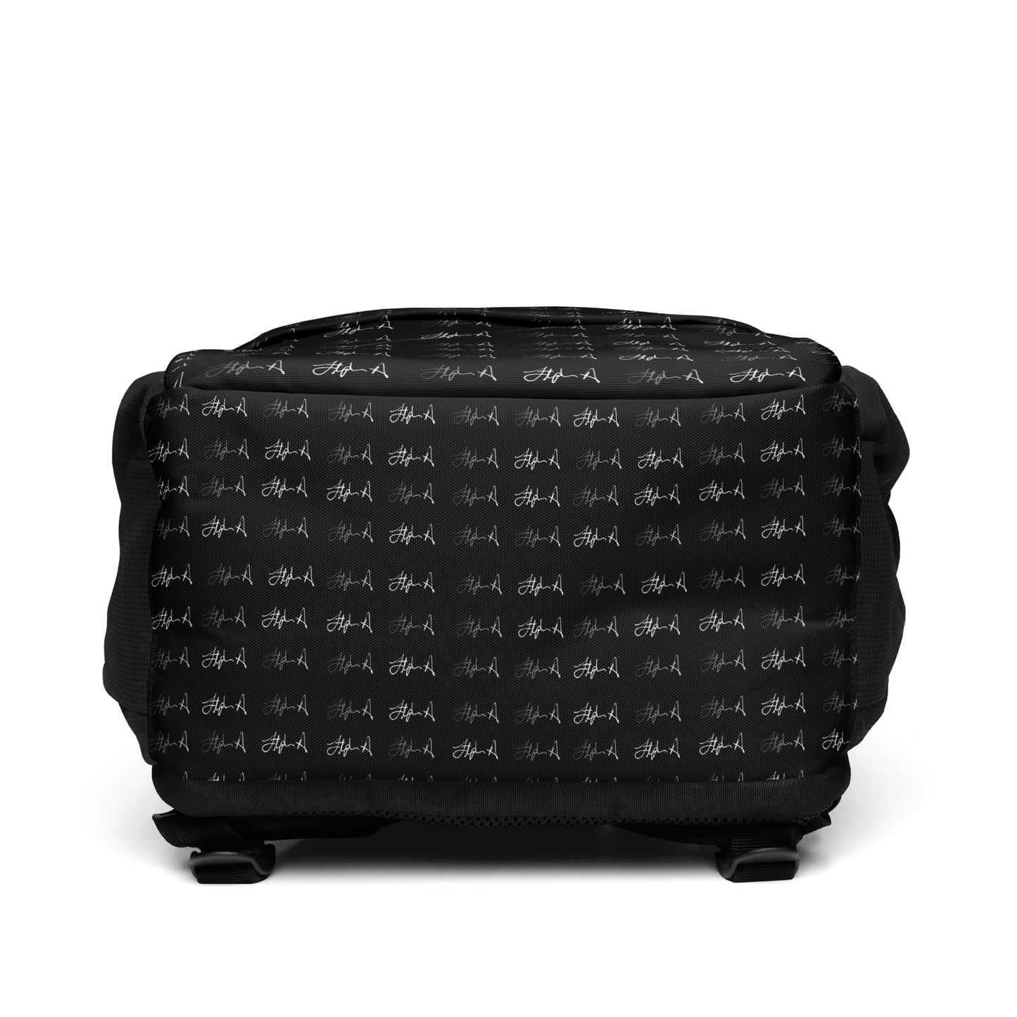 Black backpack on a white background Stephen Allen Music