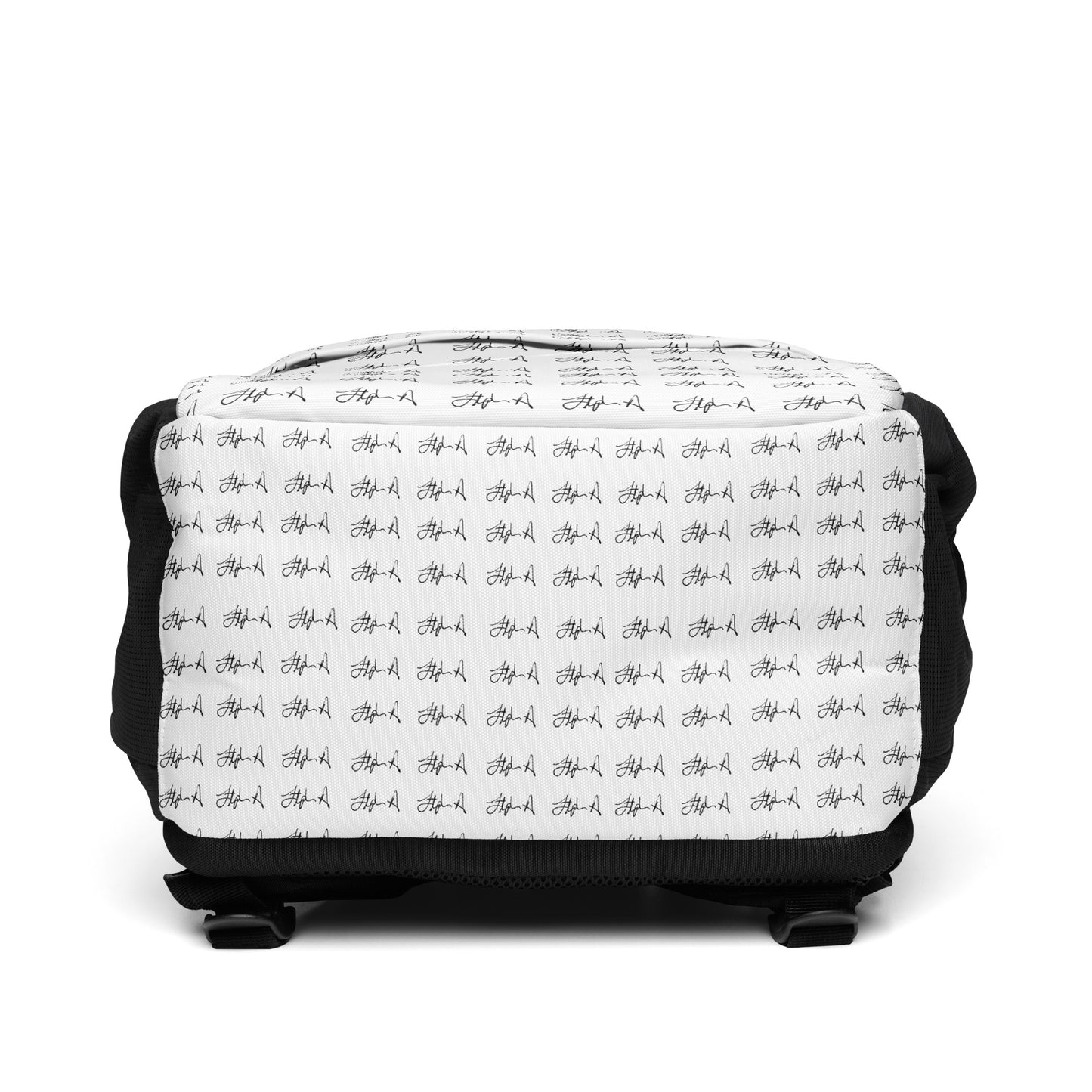 Small black and white suitcase with crown pattern on a white background Stephen Allen Music