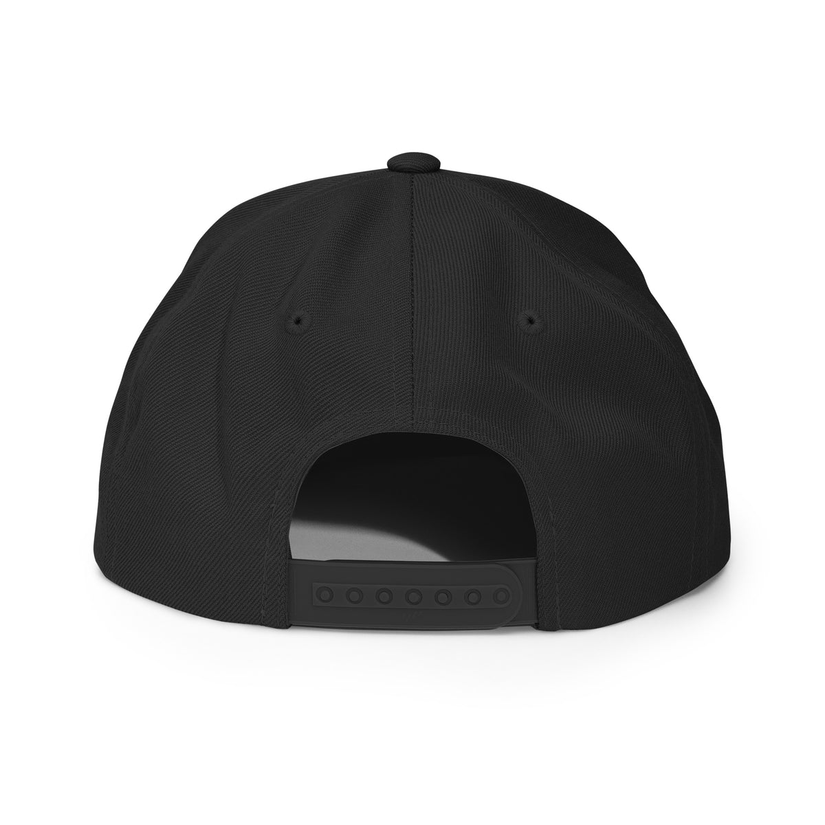A black flat-brim baseball cap featuring a stylized embroidered signature logo in yellow, green, and red thread on the front panel, set against a plain white background. Stephen Allen Music