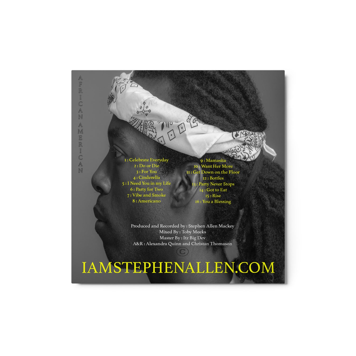 Product mockup Stephen Allen Music