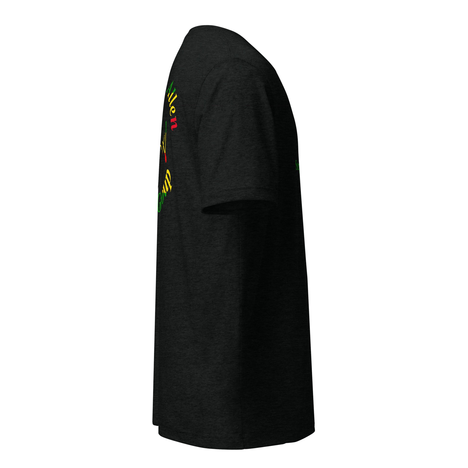 Black t-shirt on a white background Stephen Allen Music