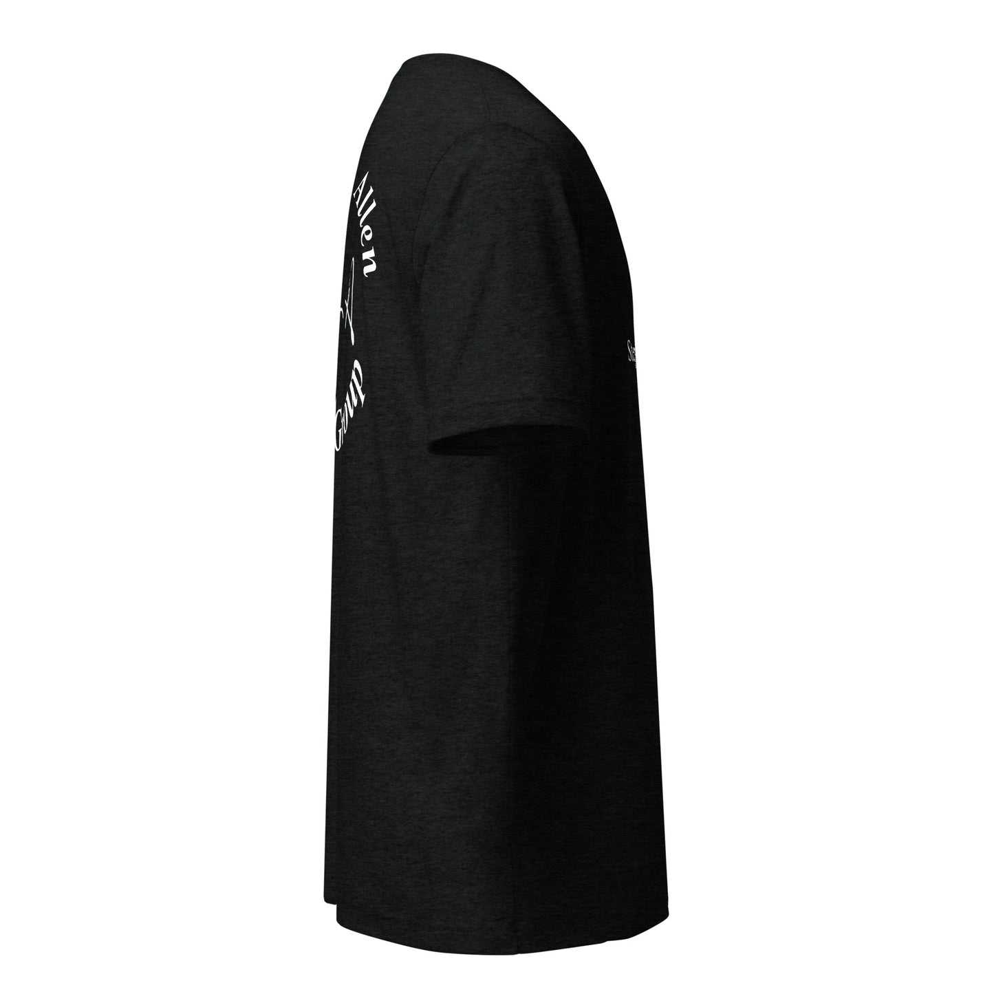 Black t-shirt on a white background Stephen Allen Music